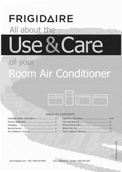 Frigidaire CRA103CW110 Use & Care Manual