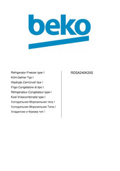 Beko RDSA240K20 Manual