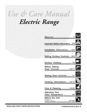 Crosley BEC358ES3 Use & Care Manual
