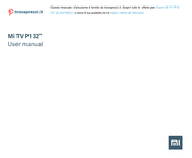 Xiaomi Mi TV P1E User Manual