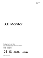 Sony LMD-XH550N Instructions For Use Manual