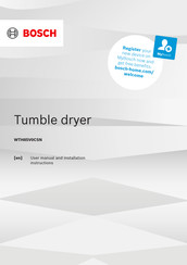 Bosch WTH85V0CSN User Manual And Installation Instructions