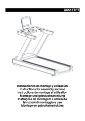 BH FITNESS G6515TFT Instructions For Assembly And Use