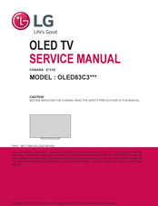 LG OLED83C3 Series Service Manual