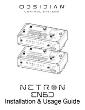 OBSIDIAN CONTROL SYSTEMS NETRON EN6D Installation And Usage Manual