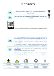 Coreco A3N Installation, Use And Maintenance Instructions