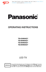 Panasonic W60A Operating Instructions Manual