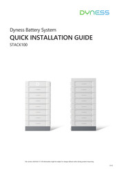 Dyness STACK100 Quick Installation Manual