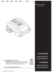 Mac allister TTI1008RBM Instructions Manual