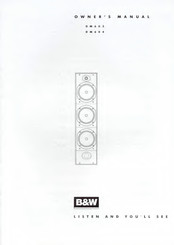 Bowers & Wilkins DM600 Owner's Manual