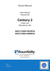 BraunAbility ADCC12S84130RRP24 Owner's Manual