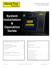 HandyTrac Primary Touch Key Control Installation And Operation Manual