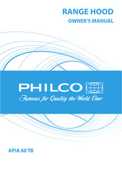 Philco APIA 60 TB Owner's Manual