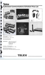 Telex 6120 Installation, Instruction And  Service Manual