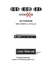 syscomtec crossXio SCT-IPD5100 User Manual
