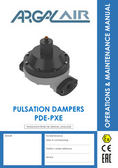 Argal PDE 100 Operation & Maintenance Manual