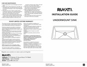 RUVATI RVH7250 Installation Manual