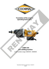 Cedima C-BMS 350 Translation Of The Original Operating Instructions