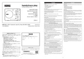 Korg handytraxx play Quick Start Manual