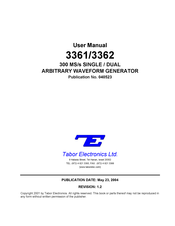 Tabor Electronics 3361 User Manual