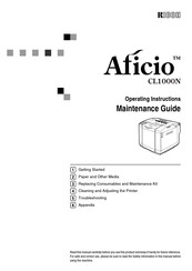 Ricoh CL1000N Operating Instructions Manual