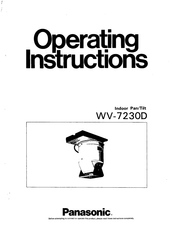 Panasonic WV7230D - PAN/TILT RMTE CNTRLR Operating Instructions Manual