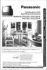 Panasonic Omnivision PV-C1341 Operating Instructions Manual