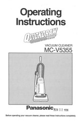 Panasonic QuickDraw MC-V5355 Operating Instructions Manual
