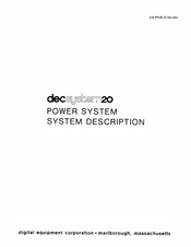 Digital Equipment decsystem 20 System Description