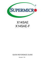 Supermicro X14SAE-F Quick Reference Manual