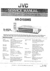 JVC HR-D158MS Service Manual