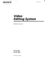 Sony XV-AL100E Operating Instructions Manual