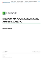 Lexmark MX721ADE User Manual