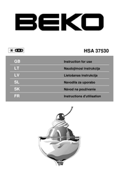 Beko HSA37530 Instructions For Use Manual
