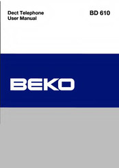 Beko BD-610 User Manual