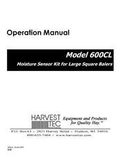 Harvest TEC 600CL Operation Manual