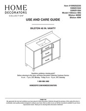 Home Decorators Collection Bilston 48W Use And Care Manual