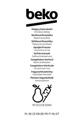 Beko RFSA210K30WN Instructions For Use Manual