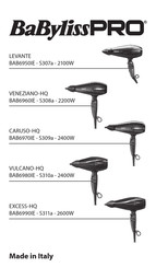 BaBylissPro Excess-HQ BAB6990IE Manual