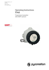 pyromation T142 Operating Instructions Manual