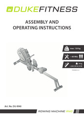 Duke Fitness DU-IR40 Assembly And Operating Instructions Manual