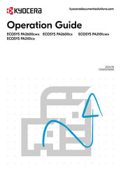 Kyocera ECOSYS PA2101cwx Operation Manual