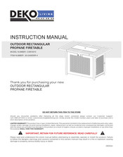 Deko Living COB10010 Instruction Manual