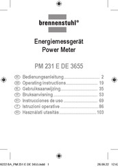 brennenstuhl PM 231 E DE 3655 Operating Instructions Manual