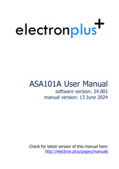Electron Plus ASA101A User Manual