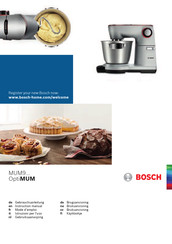 Bosch OptiMUM MUM9YX5S12/01 Instruction Manual
