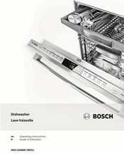 Bosch SPX68U55UC/37 Operating Instructions Manual