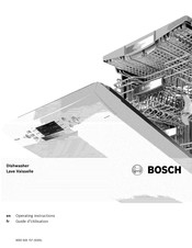 Bosch SHX9PT55UC Operating Instructions Manual
