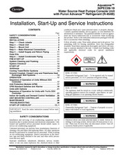 Carrier Aquazone 50PEC018 Installation, Start-Up And Service Instructions Manual