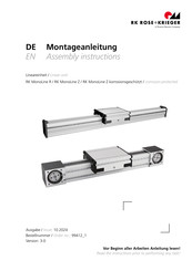 Phoenix Mecano RK Rose+Krieger RK MonoLine Z Assembly Instructions Manual